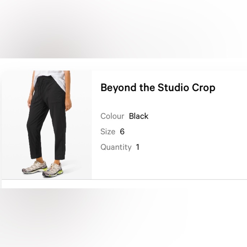 NWOT - Beyond the studio crop (discontinued)